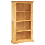 4-Tier Bookcase Mexican Pine Corona Range 80x29x150 cm 243743
