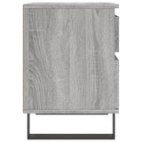 Bedside Cabinets 2 pcs Grey Sonoma 40x35x50 cm Engineered Wood 830697