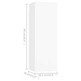 3 Piece TV Cabinet Set White Engineered Wood 3078658