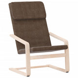 Relaxing Chair Dark Brown Fabric 351056