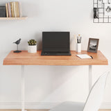 Table Top Light Brown 100x50x cm Treated Solid Wood Oak 3156367