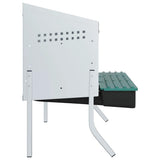 Chicken Nesting Box 3 Compartments with Legs Galvanised Steel 4104896