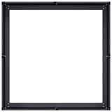Planter Black 80x80x30 cm Steel 860801