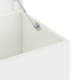 Outdoor Storage Box White 100 x 50.5 x 50 cm Steel 874561