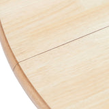 5 Piece Dining Set Solid Rubber Wood White and Brown 276870