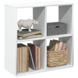 Room Divider Bookcase White 69,5x29x69,5 cm Engineered Wood 858003