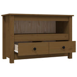 TV Cabinet Honey Brown 79x35x52 cm Solid Wood Pine 821500