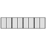 Dog Gate 4 pcs Black 60 x 60 cm Galvanised Steel 892020