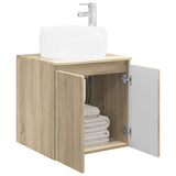 Wall-Mounted Sink Vanity Sonoma Oak 49.5 x 44.5 x 66 cm 890454