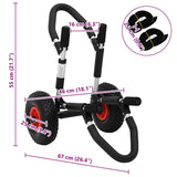 SUP Trolley for Surfboard Foldable 45 kg Aluminium 94871
