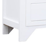 TV Cabinet White 108x30x40 cm Solid Paulownia Wood 338517
