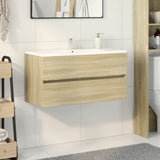 Sink Cabinet Sonoma Oak 90x38.5x45 cm Engineered Wood 849638