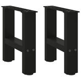 Coffee Table Legs Black 2 pcs 40x cm Steel 4013256