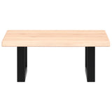 Basin Shelf Wall Mounted Steel and Solid Wood Oak 3302533