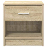 Bedside Cabinets 2 pcs with Drawer Sonoma Oak 39x28x41 cm 858754