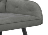 2 Seater Sofa with Metal Legs 2-Seater Dark Grey Velvet 42051018