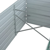 44847 Garden Raised Bed Galvanised Steel 320x80x45 cm Green