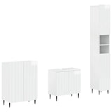 3 Piece Bathroom Cabinet Set ZWOLLE High Gloss White 3417436