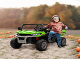 12V 2 Seater Kids Electric Ride-On Car with Electric Bucket, Remote Control - Green T3398P422367