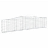 Arched Gabion Baskets 15 pcs 400x30x80/100 cm Galvanised Iron 3145822