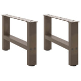 Coffee Table Legs Natural Steel 2 pcs 50x cm Steel 4013263