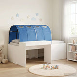 Bed with Tunnel 3 pcs Artisian Oak and Blue Engineered Wood 3423691