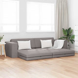 Sofa Bed Taupe 245 x 78 x 77 cm Fabric 4106720