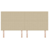 Headboard with Headboard Light Green Grey 200 cm Faux Leather 3337739