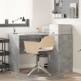 Corner Desk with Drawer Concrete Grey 102 x 88 x 75 cm 3337276