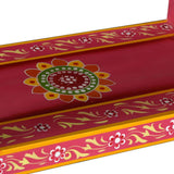 Sideboard with Drawers Solid Mango Wood Pink Hand Painted 244841