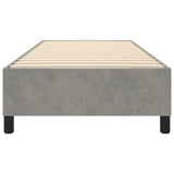 Box Spring Bed Frame Light Grey Twin XL Velvet 3121147