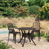 Bistro Set Bronze Cast aluminium Medium Durable Bistro Set 3070583