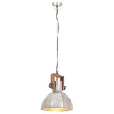Industrial Hanging Lamp 25 W Silver Round 30 cm E27 320530