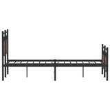 Bed Frame without Mattress Brown Oak 120x200 cm Engineered Wood 4106857