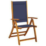 9 Piece Garden Dining Set Solid Wood Acacia and Textilene 3279299