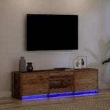 TV Cabinet with LED Old Wood 140 x 34 x 40 cm Engineered Wood 3418705