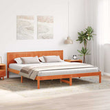 Bed Frame Brown 180 x 200 cm Solid Pine wood 872181
