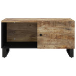 ZNTS Coffee Table 80x50x40 cm Solid Wood Mango&Engineered Wood 350632