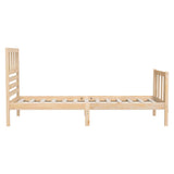 Bed Frame without Mattress Small Single Solid Wood 3101113
