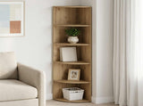 Corner Shelf 5-Tier 41.5 x 41.5 x 178 cm Engineered Wood 8016333