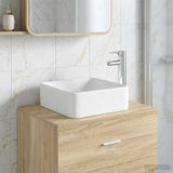 Bathroom Wash Basin Chrome 49 x 37 x 14 cm Metal 890252