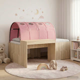 Bed Frame with Tunnel 3 pcs Sonoma Oak and Pink Engineered Wood 3423650