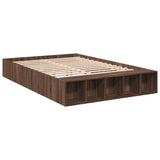 Bed Frame without Mattress Brown Oak 150x200 cm King Size 3280565
