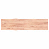 Table Top Light Brown 200x50xcm Treated Solid Wood Live Edge 363983