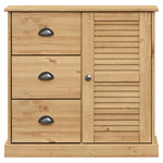 Sideboard with Drawers VIGO 78x40x75 cm Solid Wood Pine 353199