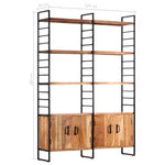 4-Tier Bookcase 124x30x180 cm Solid Acacia Wood 284416