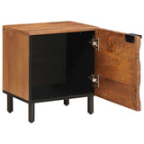 Bedside Cabinet 2 pcs Brown 40 x 33 x 46 cm Solid Mango Wood 4017897