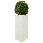 ZNTS Garden Planters 2 pcs White Triangular 40x34.5x70 cm Steel 851160