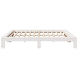 Bed Frame without Mattress White 180x200 cm Super King Solid Wood Pine 3308730