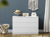 Chest of Three Drawers - White T3398P344510